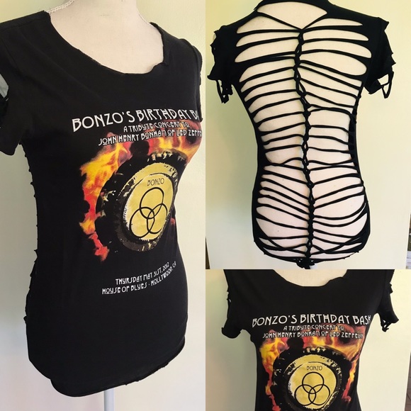 BONZO Tribute to Led Zeppelin Rock Concert Top - Picture 1 of 6